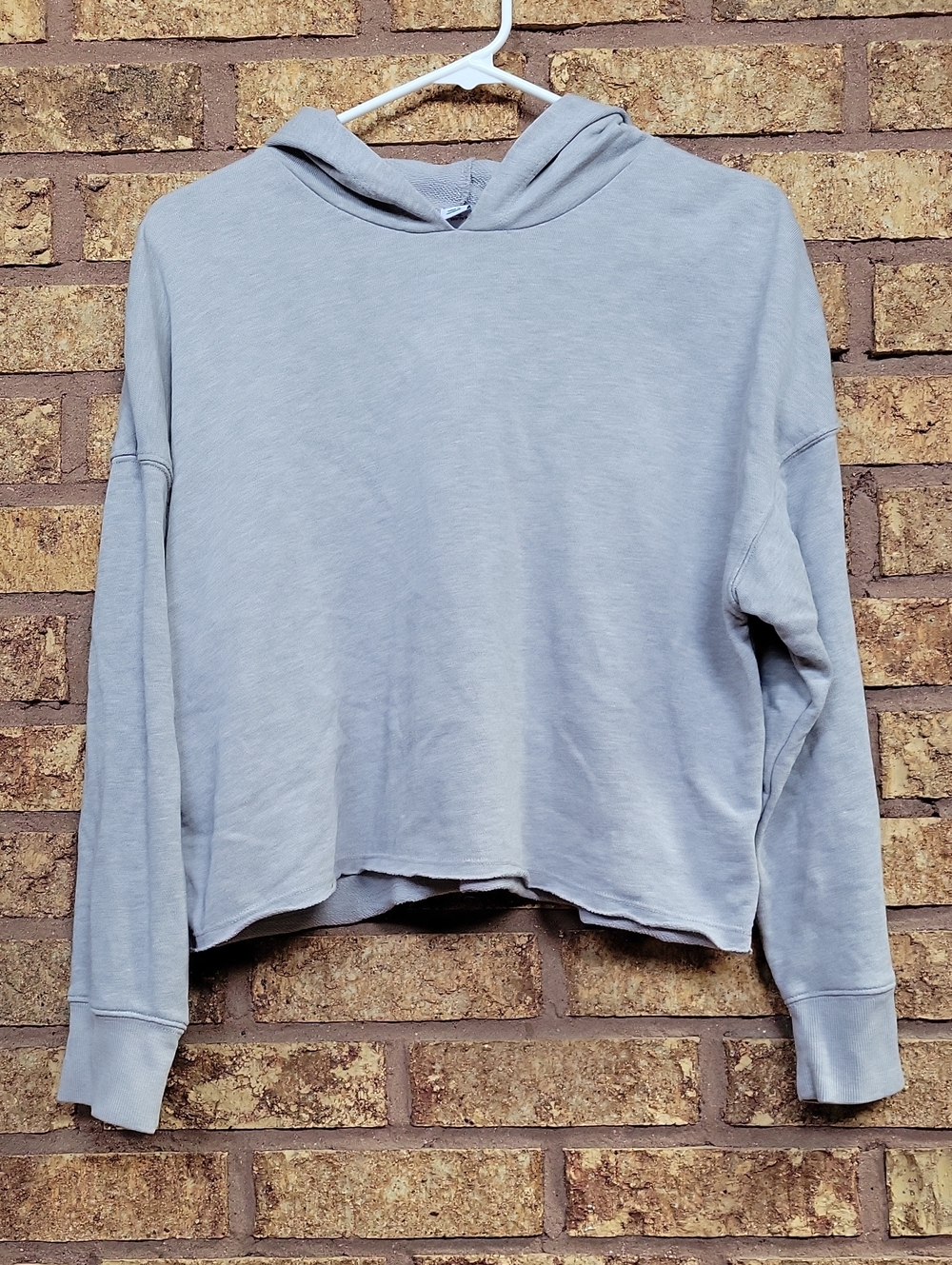 Old Navy Light Gray Cropped Hoodie Size XL (18)